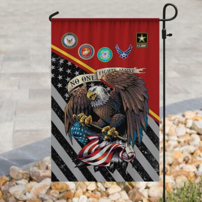 US Army No One Fights Alone House Flag Garden Flag FG333